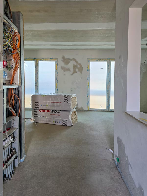 Wohnung vor dem Innenausbau durch die push2go